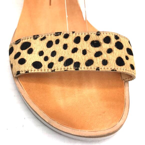 DOLCE VITA X ANTROPOLOGIE VIVIAN LEATHER AND TEXTILE SANDALS WOMENS SIZE 9.5M - Picture 7 of 11